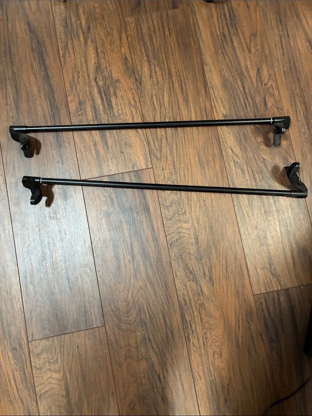 Black Wall-Mounted Rod Set for Home Wall Decor